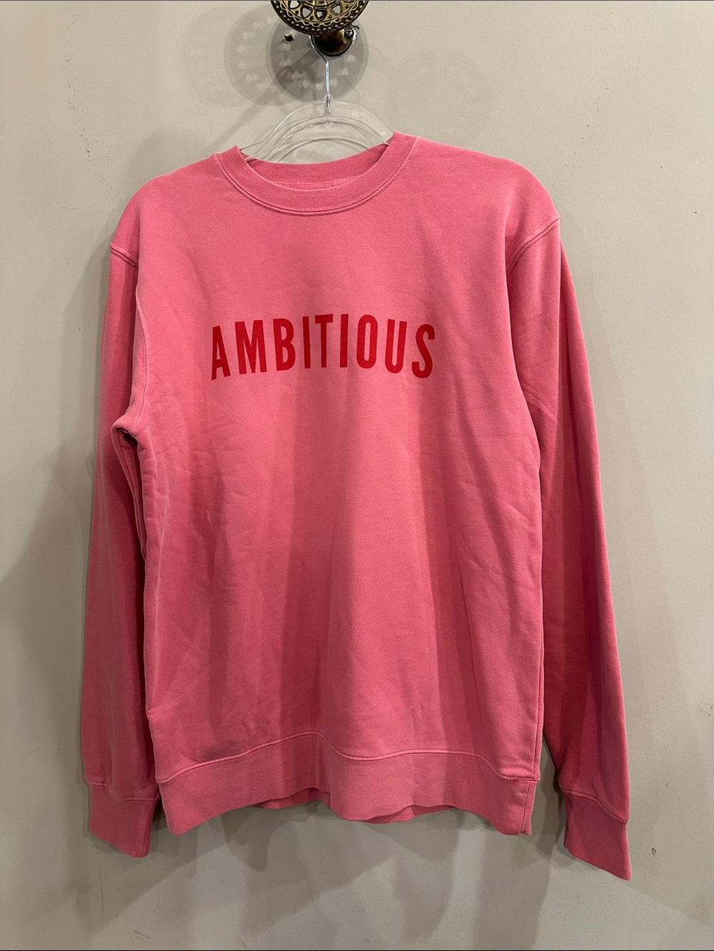 Phenomenal Ambitious Pink Crewneck Sweatshirt